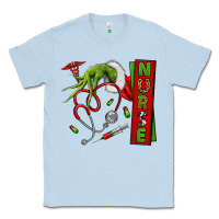 Dusty Blue Christmas Character Classic Tee - NancyCooperArtShop
