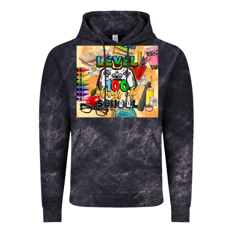 Level 100 Days Of School Vintage Hoodie by CowGirlArtShop | Teevron
