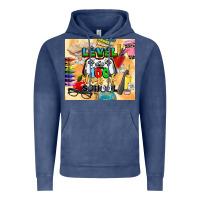 Vintage Denim level 100 days of school Vintage Hoodie - CowGirlArtShop