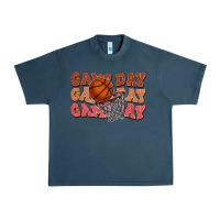 Midnight Navy game day game day game day basketball Urban Heavy Tee - HowdyJamesFarm