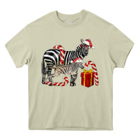 Mossy Christmas Zebra Baby And Mama Heavy Core Tee - LillyAllenDesigns