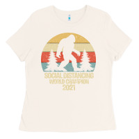 Bone Bigfoot Social Distancing World Champion Ladies Tee - Bettercallsaul