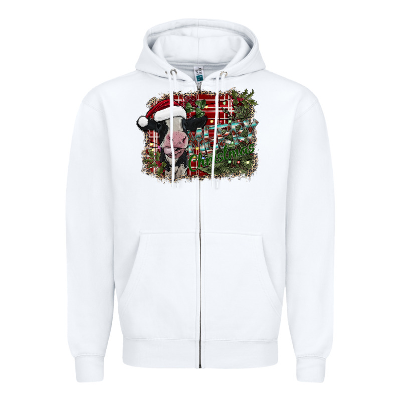 Merry Christmas Zipper Hoodie by SublimationCraftShop | Teevron