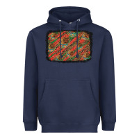Navy mexico pattern background Heavyweight Hoodie - Artiststas