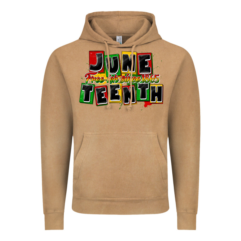 Juneteenth Freeish Since 1865 Vintage Hoodie by CowGirlArtShop | Teevron