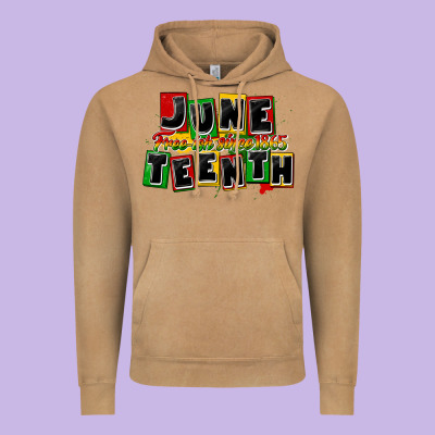Juneteenth Freeish Since 1865 Vintage Hoodie Designed By Cowgirlartshop