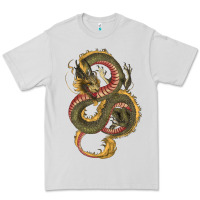 Green And Yellow Dragon Premium Tee | Teevron