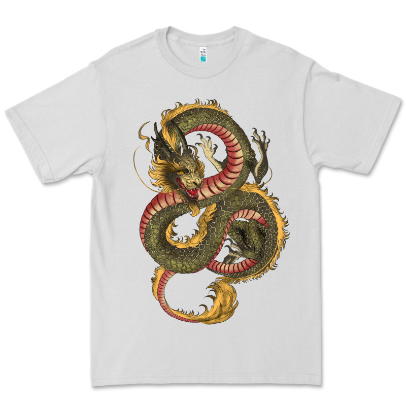 Green And Yellow Dragon Premium Tee by RanaPortraitStore | Teevron