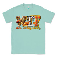 Seafoam WTF Wine Turkey Family Classic Tee - texasbilliewilder