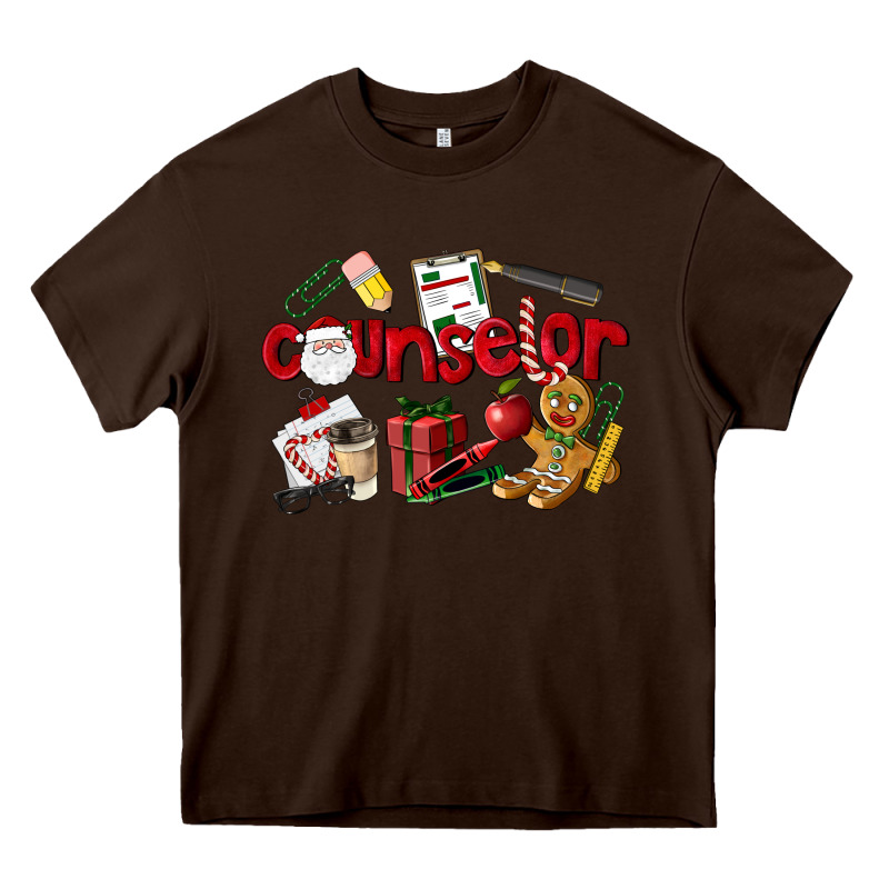 Counselor Christmas Heavy Core Tee by LillyAllenDesigns | Teevron