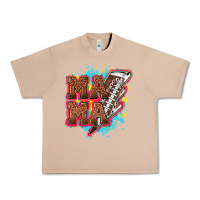 Burro Mama Football lightning bolt Urban Heavy Tee - HowdyJamesFarm