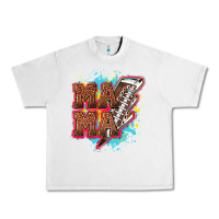 Lunar Rock Mama Football lightning bolt Urban Heavy Tee - HowdyJamesFarm