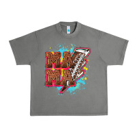 Tornado Mama Football lightning bolt Urban Heavy Tee - HowdyJamesFarm