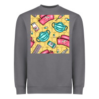 Storm nurse medicine seamless pattern Heavyweight Sweatshirt - BundleAndBundleShop