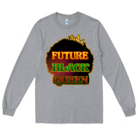 Heather Grey Future black queen Long Sleeve Tee - HowdyJamesFarm