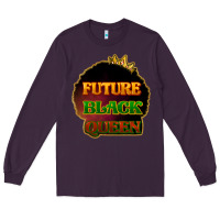 Plum Future black queen Long Sleeve Tee - HowdyJamesFarm