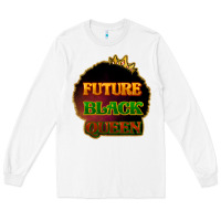 White Future black queen Long Sleeve Tee - HowdyJamesFarm