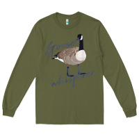 Army Green Canadian Goose Whisperer Shirt Funny Cute Bird Hunter Gift 2 Long Sleeve Tee - minhPixels