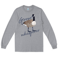 Heather Grey Canadian Goose Whisperer Shirt Funny Cute Bird Hunter Gift 2 Long Sleeve Tee - minhPixels