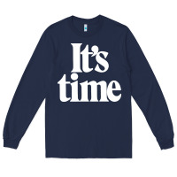 Navy its time Long Sleeve Tee - minhPixels