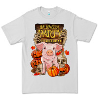 Dove Grey halloween party pig Premium Tee - RanaPortraitStore
