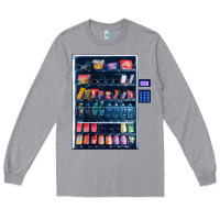 Heather Grey Funny Costumes for Halloween Vending Machine Silvester Long Sleeve Tee - minhPixels
