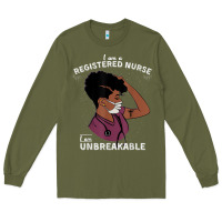 Army Green Registered Nurse Gift Phenomenal Black Nurse Nursing Student Long Sleeve Tee - minhPixels