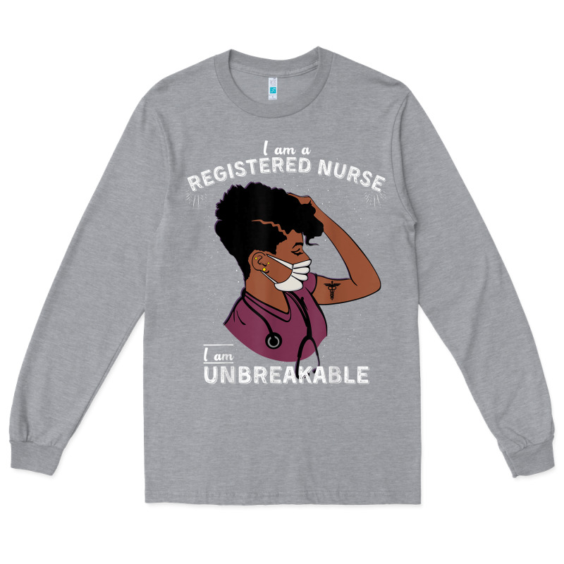Registered Nurse Gift Phenomenal Black Nurse Nursing Student Long Sleeve Tee by minhPixels | Teevron