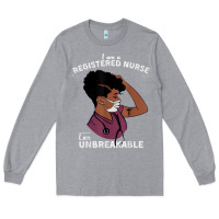Heather Grey Registered Nurse Gift Phenomenal Black Nurse Nursing Student Long Sleeve Tee - minhPixels