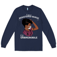 Navy Registered Nurse Gift Phenomenal Black Nurse Nursing Student Long Sleeve Tee - minhPixels