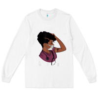 White Registered Nurse Gift Phenomenal Black Nurse Nursing Student Long Sleeve Tee - minhPixels