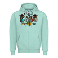 Seafoam blessed nana Zipper Hoodie - CowhideDigitalArt