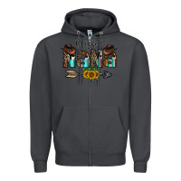 Smoke blessed nana Zipper Hoodie - CowhideDigitalArt