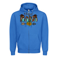 True Royal blessed nana Zipper Hoodie - CowhideDigitalArt