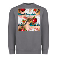Storm Best Teacher Seamless Pattern Heavyweight Sweatshirt - BundleAndBundleShop