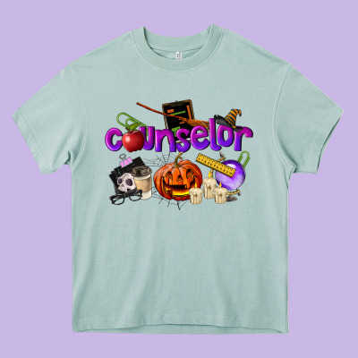 Counselor Halloween Heavy Core Tee Designed By Lillyallendesigns