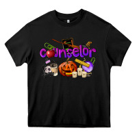 Black Counselor Halloween Heavy Core Tee - LillyAllenDesigns