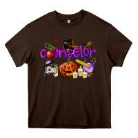 Chocolate Brown Counselor Halloween Heavy Core Tee - LillyAllenDesigns