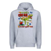 Heather Grey ready to crush kindergarten Premium Hoodie - BundleAndBundleShop