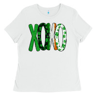 White st. patrick's day xoxo Ladies Tee - Bettercallsaul