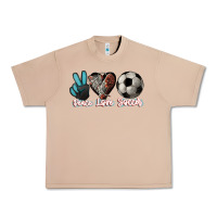 Burro Peace love Soccer Urban Heavy Tee - HowdyJamesFarm