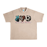 French Oak Peace love Soccer Urban Heavy Tee - HowdyJamesFarm