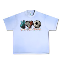 Grape Ice Peace love Soccer Urban Heavy Tee - HowdyJamesFarm