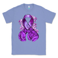 Colony Blue purple ribbon with boxing gloves Classic Tee - NancyCooperArtShop