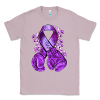 Lilac purple ribbon with boxing gloves Classic Tee - NancyCooperArtShop