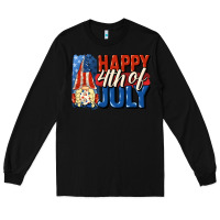 Black Happy 4th of july gnome Long Sleeve Tee - CowGirlArtShop