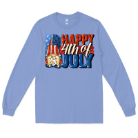 Colony Blue Happy 4th of july gnome Long Sleeve Tee - CowGirlArtShop