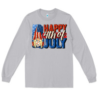 Moon Dust Happy 4th of july gnome Long Sleeve Tee - CowGirlArtShop