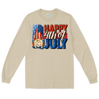 Mushroom Happy 4th of july gnome Long Sleeve Tee - CowGirlArtShop