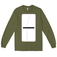 Army Green Double Blank Dominoes Halloween Costume Domino Game Long Sleeve Tee - minhPixels